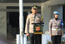 Kapolres Bogor Pimpin Langsung Apel Dalam Rangka Hari Jadi Ke 76 TH Polisi Wanita Republik Indonesia