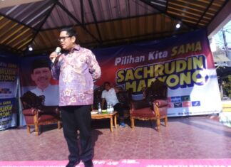 Terik Matahari, Maryono Semangati Peserta Turnamen SRD Cup di Uwung Jaya