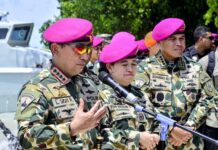 Kapolri Hadiri HUT ke-79 TNI AL