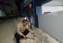 Seksi Advokasi PWI Melaporkan Insiden Pelemparan Batu Gedung Graha Wartawan Kab. Bogor Kepolsek Cibinong