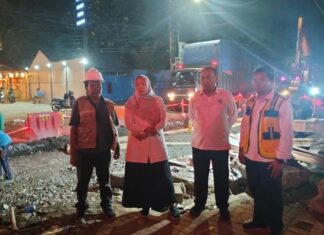 Garcep Perumda TB Kota Tangerang, Perbaiki Tanah Yang Ambruk Akibat Pipa Bocor