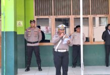 Dalam Kegiatan Upacara Sumpah Pemuda, Kasat Lantas Polres Tangsel Sosialisasikan Cegah Tawuran Anak Pelajar ( CETAR )