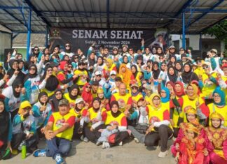 Gelar Acara Senam Sehat, Relawan Masyarakat Sriwijaya Bersatu (MSB) Se-Banten Dukung Penuh Airin-Ade dan Ben-Pilar