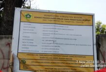 Pemadatan pondasi Maksimal, Proyek Rekontruksi Jalan Tunggilis – Situ Sari Rampung Dikerjakan
