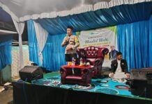 Kapolsek Caringin Hadiri Maulid Nabi Muhammad SAW, Beri Pesan Moral Sukseskan Pilkada Serentak 2024 Netralitas Dan Jaga Kamtibmas Wilayah Binaan
