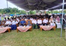 Bupati Mesuji Terpilih Elviana Khamamik Hadir di Acara HUT Desa Margo Bhakti Ke-12