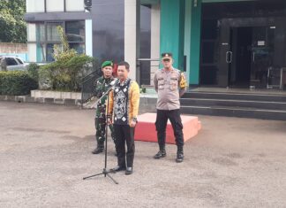 Pastikan Nataru Aman dan Damai Forkopimcam Kemang Gelar Apel Siaga