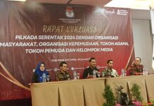 KPU Kota Tangerang Gelar Rapat Evaluasi Bersama Kelompok Media Sekota Tangerang