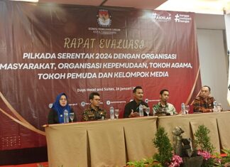 KPU Kota Tangerang Gelar Rapat Evaluasi Bersama Kelompok Media Sekota Tangerang