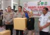 Ngopi Bareng Bersama Kapolres dan kapolsek serta jajaran nye Di Wilayah Kelurahan Gebang Raya