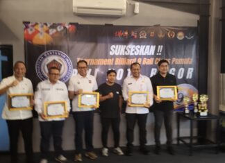 Gelar Turnamen Biliard, PWI Kota Bogor Mempersatukan Berbagai Pihak