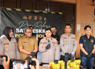 Polres Bogor Ungkap Kasus Pemalsuan Minyak Goreng Merk Minyakita Tersangka Terancam Dihukum Berat