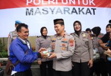 Polres Bogor Bersama Awak Media Berbagi Takjil, Dilanjut Berbuka Puasa Bersama Kapolri/Wakapolri Melalui Sarana Zoom Meeting