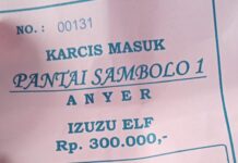 Warga Tangerang Utara Keluhkan Biaya Parkir yang Mahal di Pantai Sambolo 1 Anyer-Banten