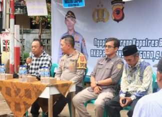 Kapolres Bogor AKBP Rio Wahyu Anggoro, S.H., S.I.K., M.H. Mendengarkan Keluhan Warga Dalam Mencari Solusi, Melalui Jumat Curhat