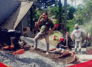 Diduga Proyek Siluman, Betonisasi Jalan Lingkungan Desa Palasari Patut Dipertanyakan