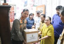 Memperingati Hari Bhayangkara ke-79 tahun 2025, Kapolres Serahkan Bantuan Kursi Roda ke Warga Buaran Indah
