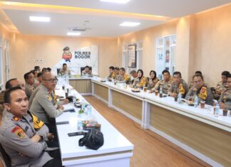 Kapolres Bogor Pimpin Anev Ketahanan Pangan Secara Virtual