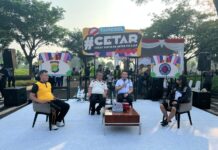Kapolres Tangerang Selatan bersama Walikota Tangerang Selatan gelar talk show CETAR saat Car Free Day