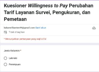 Catat, Hari ini BPN se-Indonesia akan Menyelenggarakan Survei _Willingness to Pay_ Layanan Survei dan Pengukuran