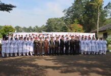 Kapolres Bogor Ikuti Giat Upacara Peringatan Hari Lahir Pancasila dan Hari Jadi Bogor ke-543, di TMP Pondok Rajeg