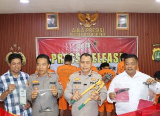 Polsek Batuceper Ungkap Dua Kasus Curanmor, Empat Pelaku Ditangkap