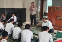 Jelang MPLS, Binmas Polres Tangsel Gelar Penyuluhan Bahaya Narkoba, Tawuran, dan Bullying di SMK Muhammadiyah 2