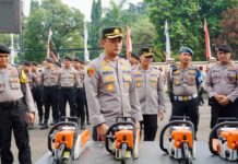 Kapolres Bogor Pastikan Kesiapan Peralatan Penanggulangan Bencana