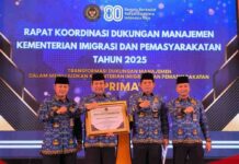 Kanwil Ditjenpas Banten Raih Dua Penghargaan di Rakon Kemenimipas 2025