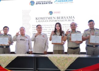 Kanwil BPN Provinsi Banten Teken Komitmen Bersama Layanan Informasi Publik