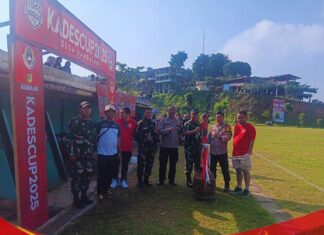 Kades Cup Hambalang 2025, Polsek Citeureup Turunkan Personel Amankan Final Sepak Bola