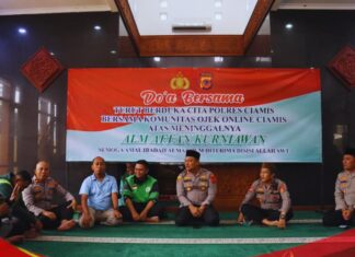 Polres Ciamis Gelar Silaturahmi dan Doa Bersama Forum Ojol Galuh Ciamis