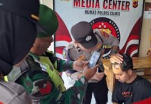 Polisi Terluka Saat Kawal Unjuk Rasa di Ciamis, Tim Dokkes Sigap Beri Pertolongan