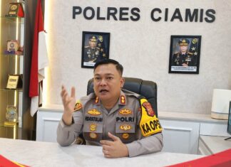 Polres Ciamis Amankan 38 Orang Provokator Ricuh Aksi Solidaritas Ojol di Gedung DPRD