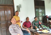 Sinergitas TNI dan Polri Melaksanakan Kegiatan Sambang Warga Binaan Di Desa Warung Menteng Kecamatan Cijeruk