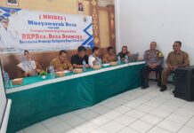 Bhabinkamtibmas Hadiri Acara Musdes Tentang Penetapan Rencana Kerja Pemerintah Desa Dramaga Tahun 2026