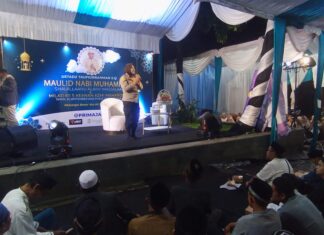 Kapolsek Dramaga Hadiri Peringatan Maulid Nabi dan Milad Ke-5 Keanan Azmi Mahardika