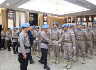 Kapolri Lepas Satgas FPU 7 MINUSCA dalam Misi Perdamaian PBB di Afrika Tengah