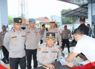 Satlantas Polres Ciamis Gelar Donor Darah di HUT Lalu Lintas ke-70