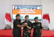 Dandim 0506/Tgr Pimpin Sertijab Danramil 03/Serpong dan Pasi Intel Kodim Tangerang