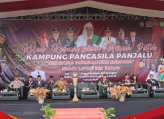 Habib Luthfi Pimpin Kirab Merah Putih Panjalu, Ribuan Massa Tumpah Ruah Dijaga Ketat Polres Ciamis