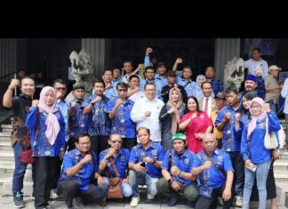 PWI Kota Tangsel Hadiri Pelantikan Ketua Umum PWI Pusat di Solo