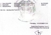 Proses penerbitan sertifikat No. 4737 sebaiknya menjadi fokus penyidikan Polda Sumsel dalam perkara dugaan korupsi pengadaan tanah rencana kolam retensi Simpang Bandara.