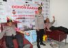 POLRES MUARA ENIM GELAR DONOR DARAH DALAM RANGKAIAN HUT HUMAS POLRI KE-74