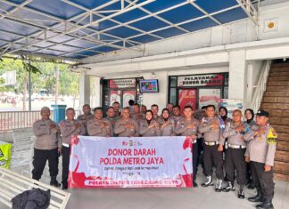 Peringati HUT Humas Polri ke-74, Polres Metro Tangerang Kota Gelar Donor Darah