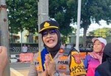 Dukung Patroli Mojang Lodaya Kapolda Jabar, Polwan Polres Bogor Sapa Warga Saat Uji Coba Car Free Day di Jalan Tegar Beriman
