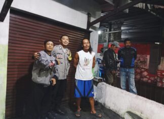 Bhabinkamtibmas Polsek Cisarua Kontrol Pos Kamling Desa Citeko