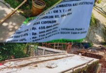 Diduga Sarat Kejanggalan, Proyek Pembangunan Jembatan Kali Jeletreng Cidokom Gunung Sindur Disorot