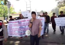 Diduga Sarat Masalah dalam Lelang Proyek ULP, Kantor Bupati Muara Enim Digruduk Massa