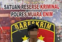 Pencurian Besi di Taman Serasan Sekundang Sempat Viral di Medsos, Dua Pelaku Diamankan Polres Muara Enim